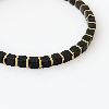 Square Obsidian Fortune Bracelet
