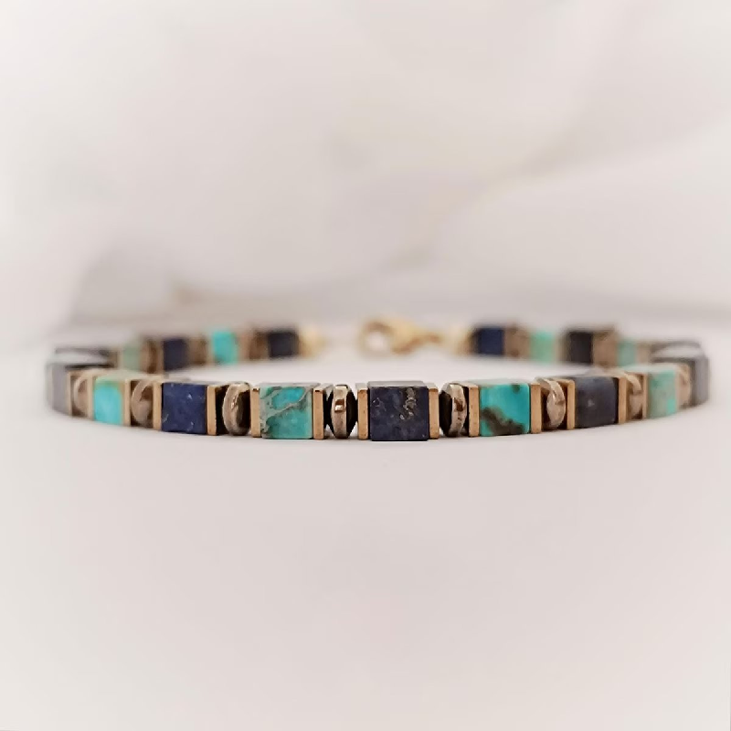 Turquoise Lapis Wealth Energy Bracelet