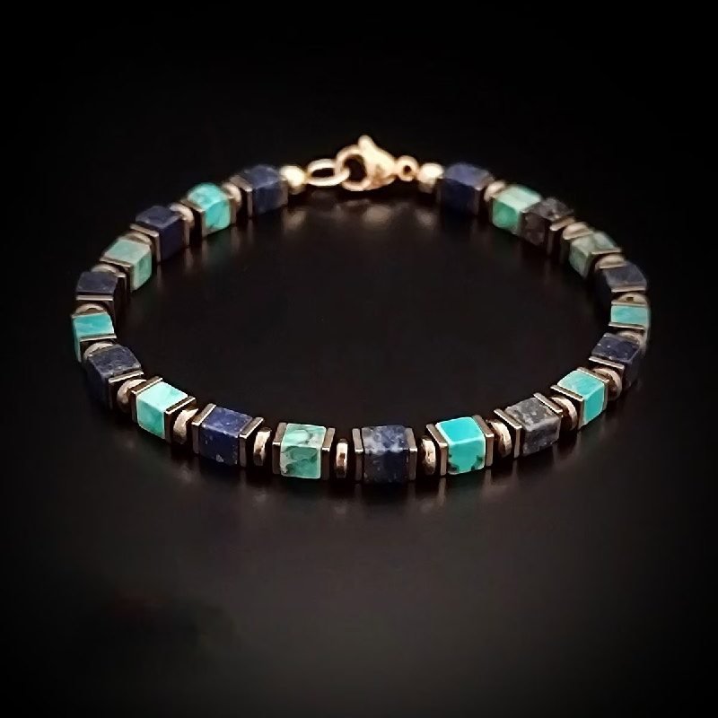 Turquoise Lapis Wealth Energy Bracelet