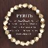 Raw pyrite bracelet for wealth energy