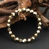 Raw pyrite bracelet for wealth energy
