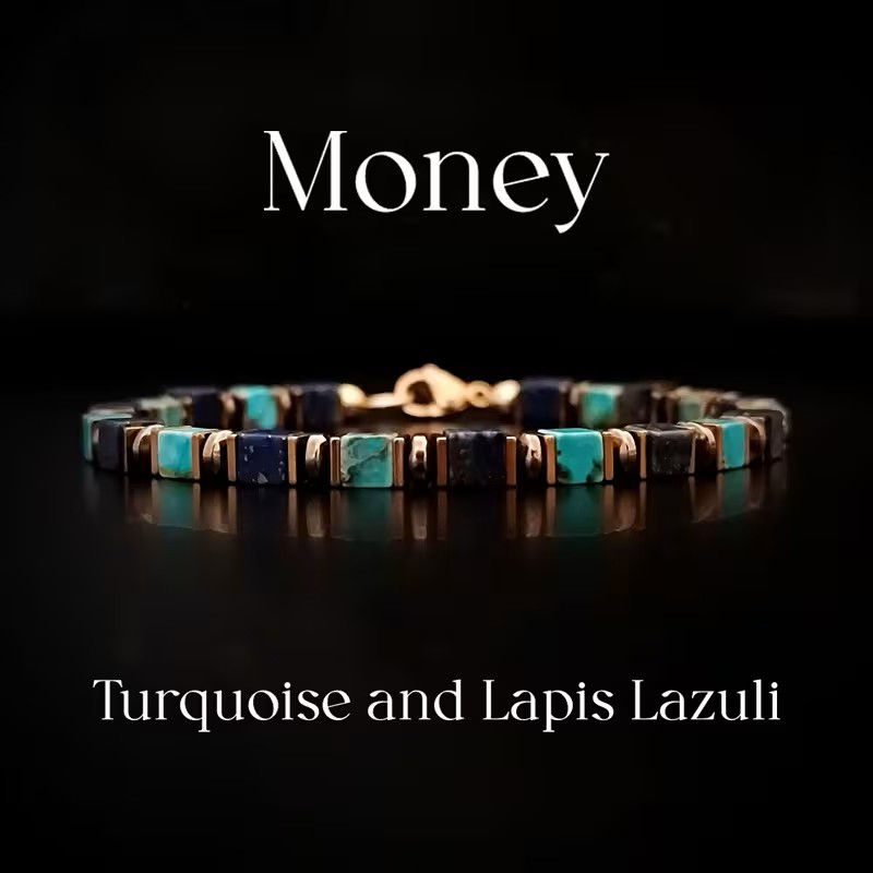 Turquoise Lapis Wealth Energy Bracelet