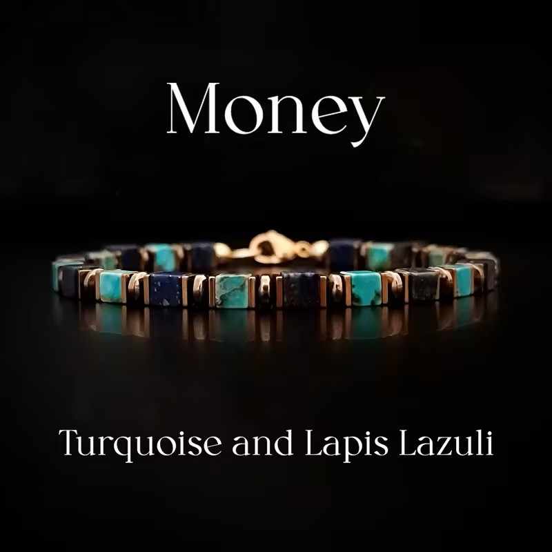 Turquoise Lapis Wealth Energy Bracelet