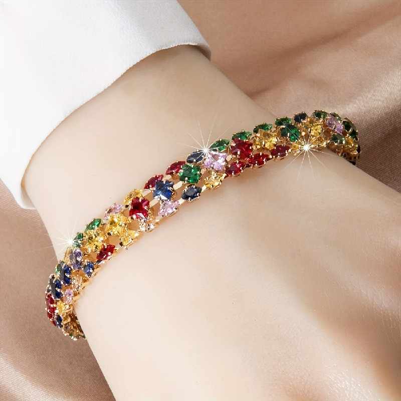 Boho Geometric Chain Bracelet