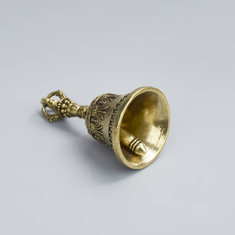Hand-Carved Bronze Healing Bell Shaker