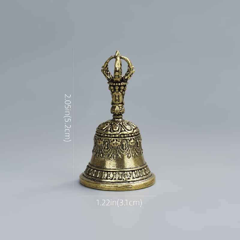 Hand-Carved Bronze Healing Bell Shaker
