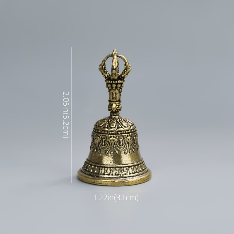 Hand-Carved Bronze Healing Bell Shaker