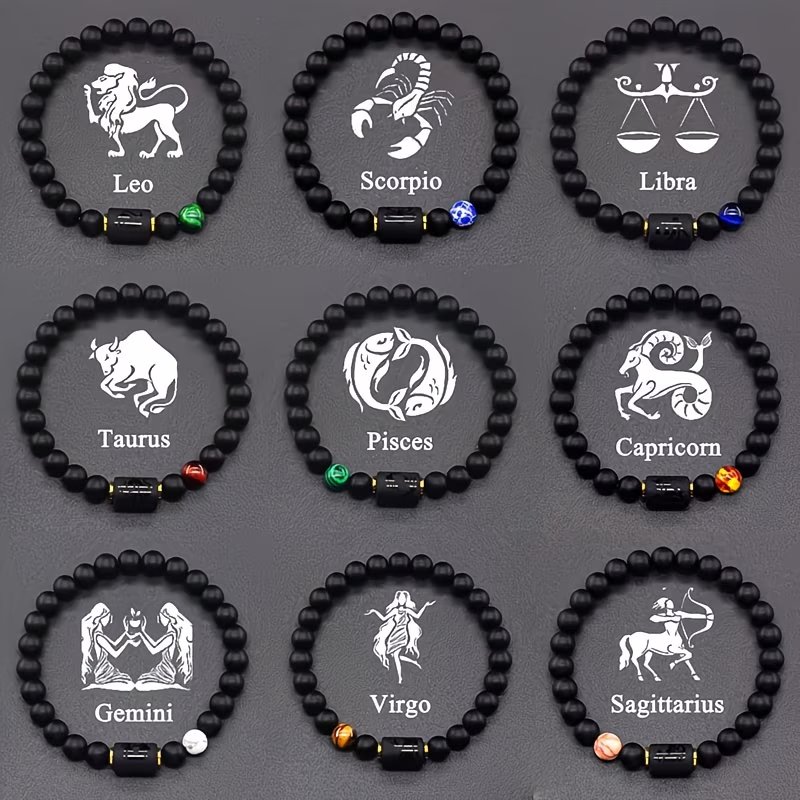 Zodiac Natural Stone Couple Bracelet