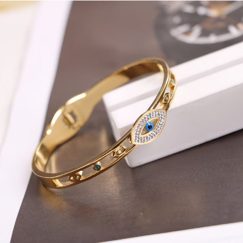 Devil Eye Titanium Steel Bracelet