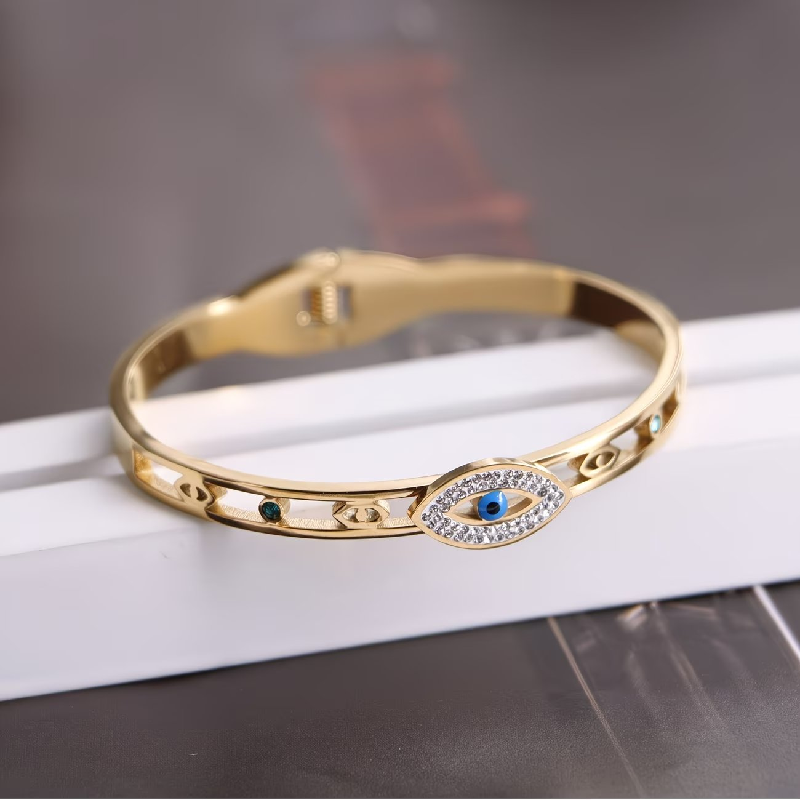 Devil Eye Titanium Steel Bracelet