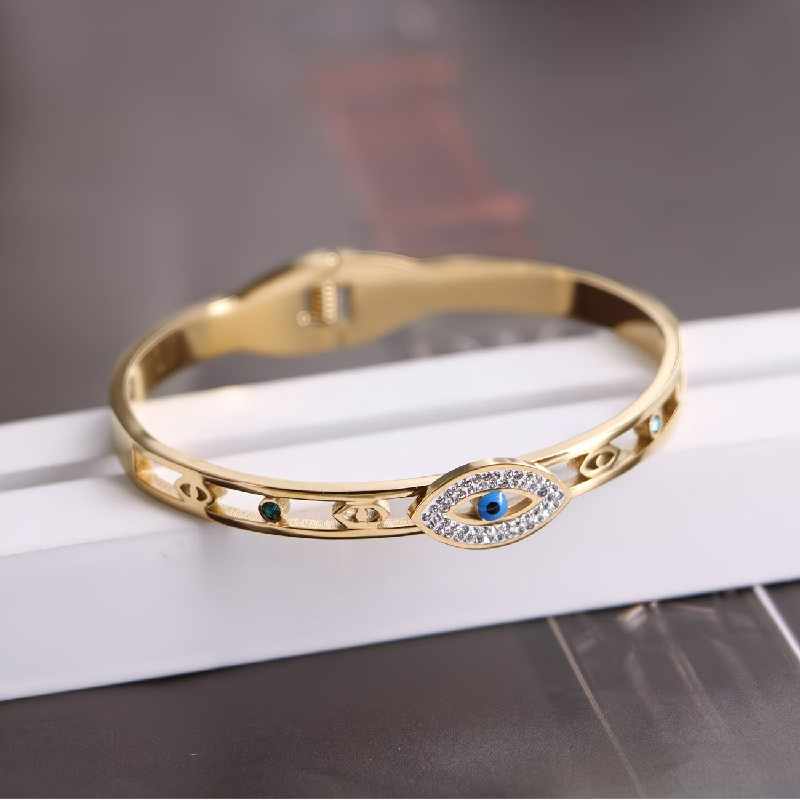 Devil Eye Titanium Steel Bracelet