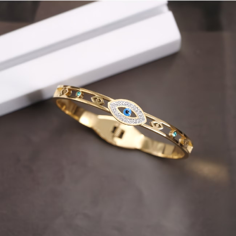 Devil Eye Titanium Steel Bracelet