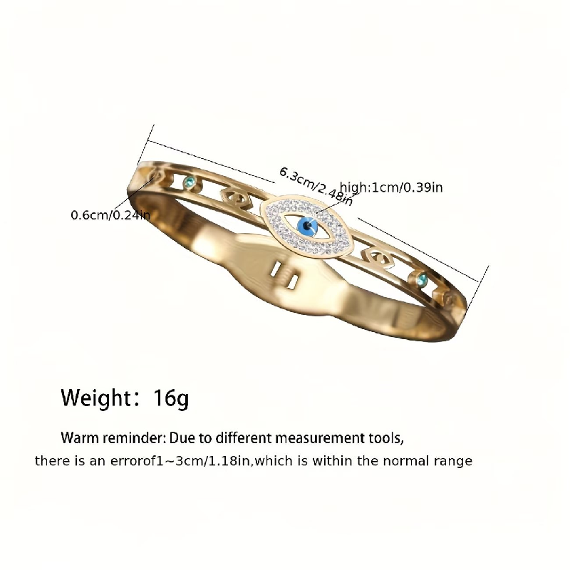 Devil Eye Titanium Steel Bracelet