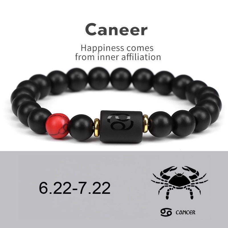 Zodiac Natural Stone Couple Bracelet