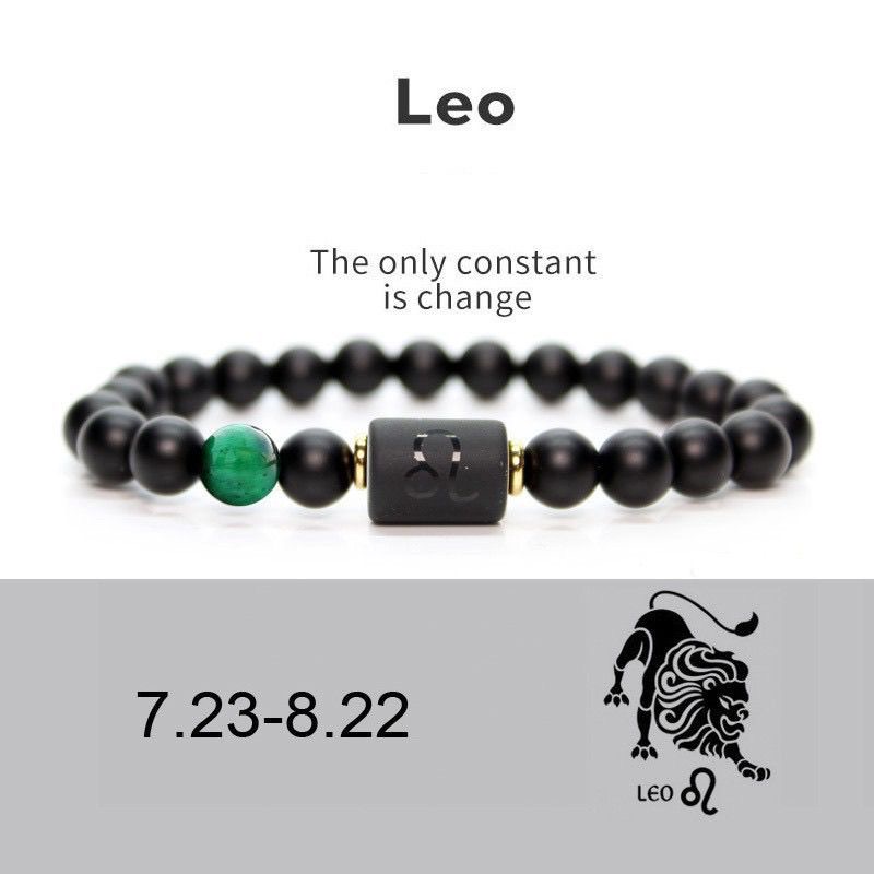 Zodiac Natural Stone Couple Bracelet