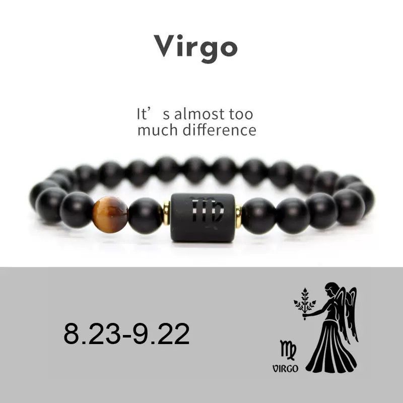Zodiac Natural Stone Couple Bracelet