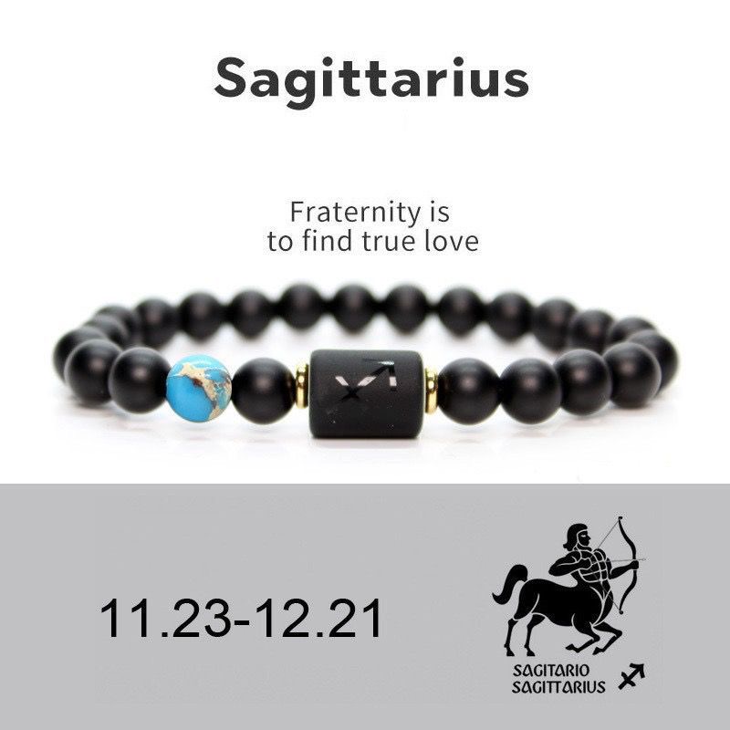 Zodiac Natural Stone Couple Bracelet