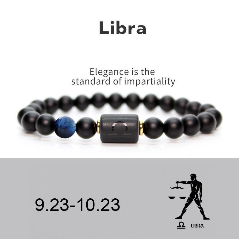 Zodiac Natural Stone Couple Bracelet