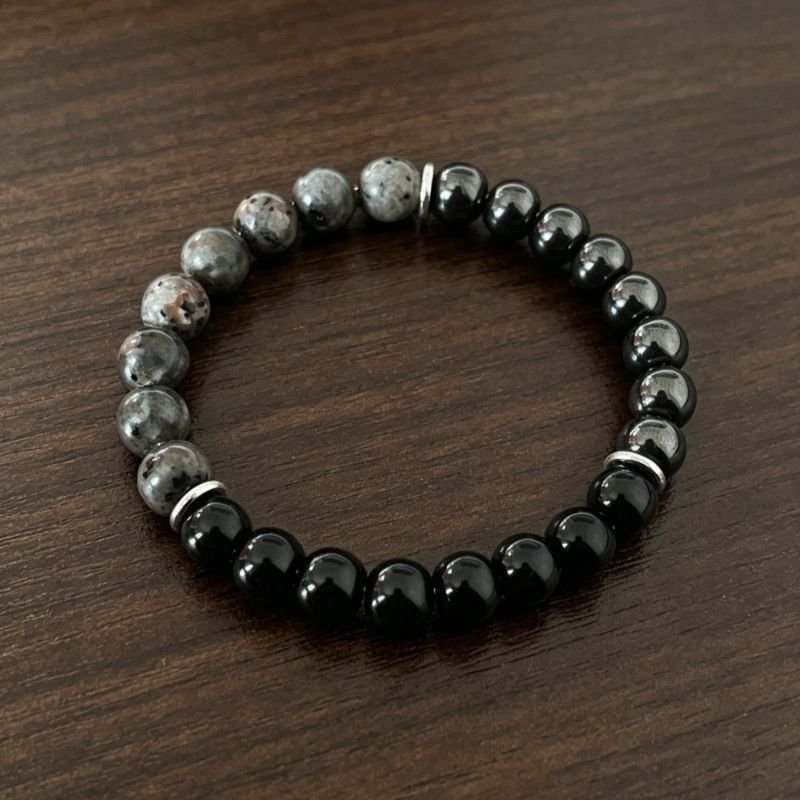 Obsidian Protection Bracelet Black Hematite Bead