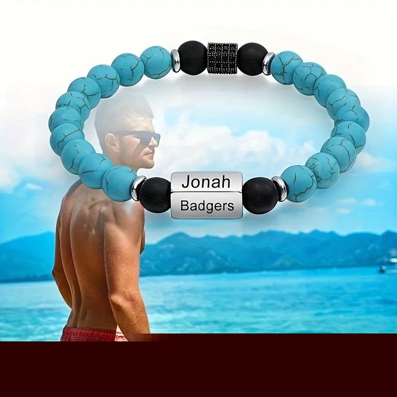 Men's Volcanic Stone Tiger Eye Feng Shui Lucky Bracelet