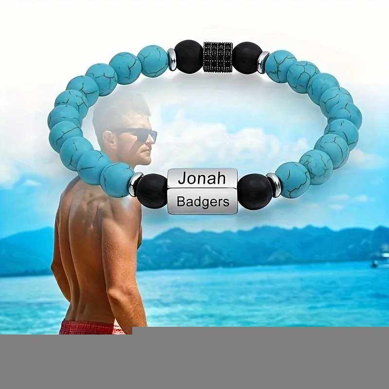 Men's Volcanic Stone Tiger Eye Feng Shui Lucky Bracelet