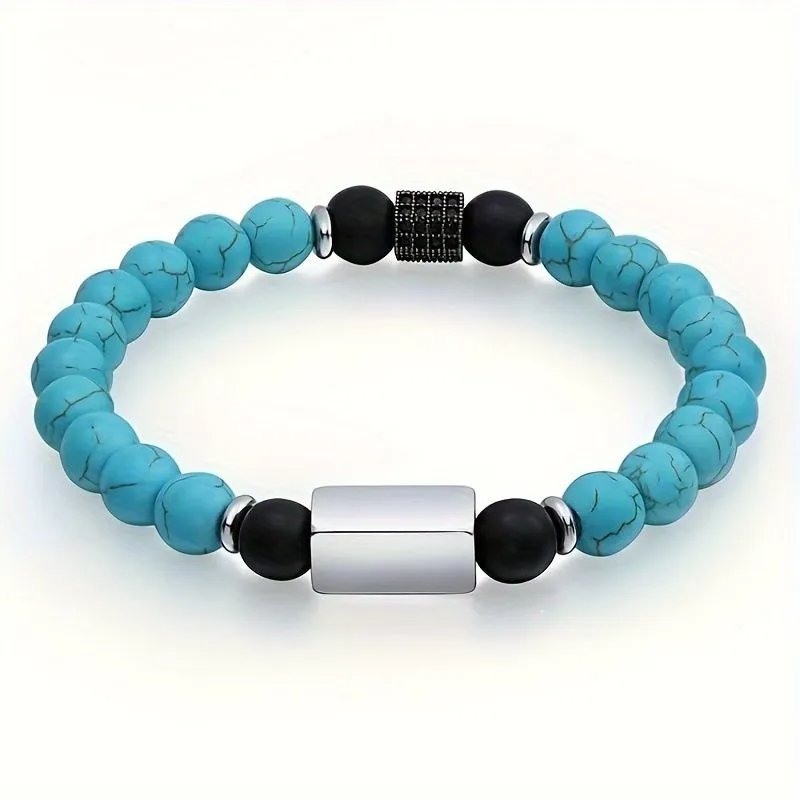 Men's Volcanic Stone Tiger Eye Feng Shui Lucky Bracelet