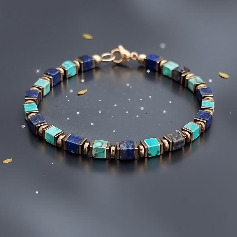 Turquoise Lapis Wealth Energy Bracelet