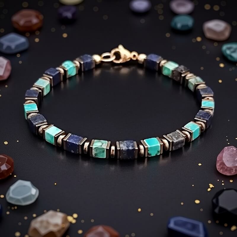 Turquoise Lapis Wealth Energy Bracelet