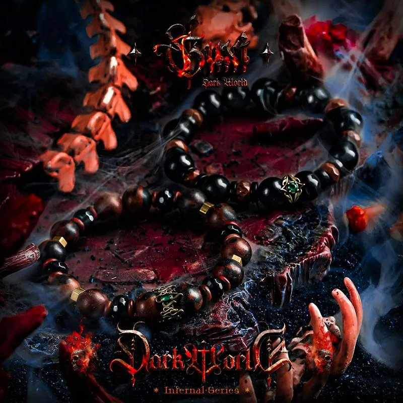 Hand beads bracelet - Dark Energy Balance