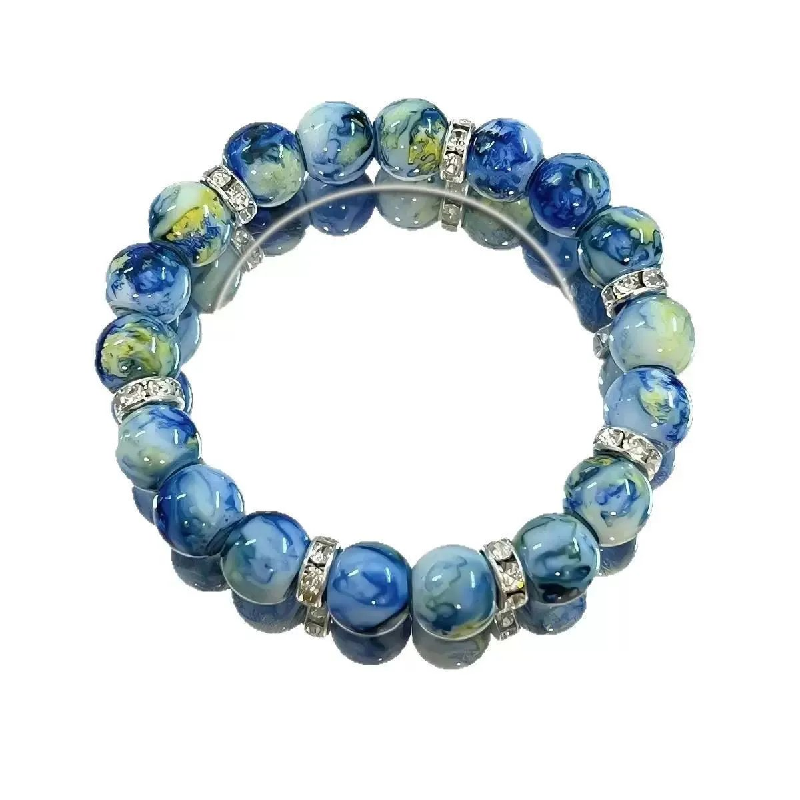 Feng Shui Van Gogh Starry Night Lucky Beaded Bracelet for Women